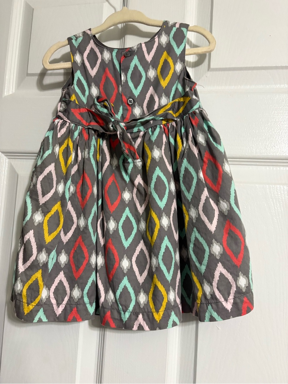 Carter's Gray Skirt with Multicolor Diamond Print